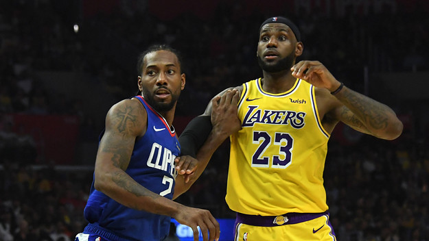 Kawhi Leonard LeBron James Lakers Clippers Oct 2019