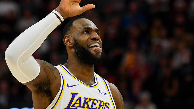 lebron no shoes jazz