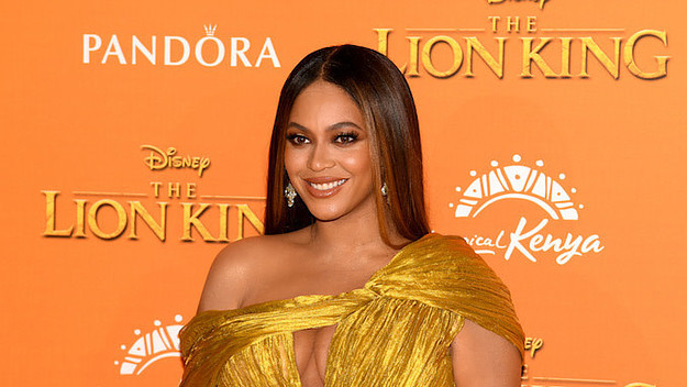 Beyonce Knowles Carter attends the European Premiere of Disney's "The Lion King".