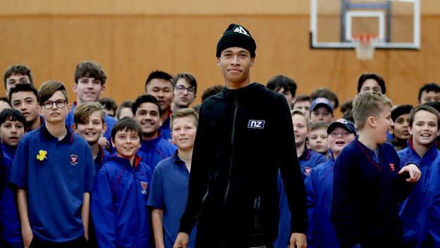 RJ Hampton New Zealand Press Conference 2019 Getty