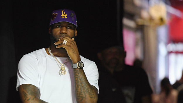 LeBron James of the Los Angeles Lakers