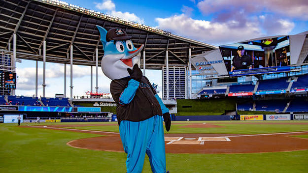 Marlins mascot Billy the Marlin