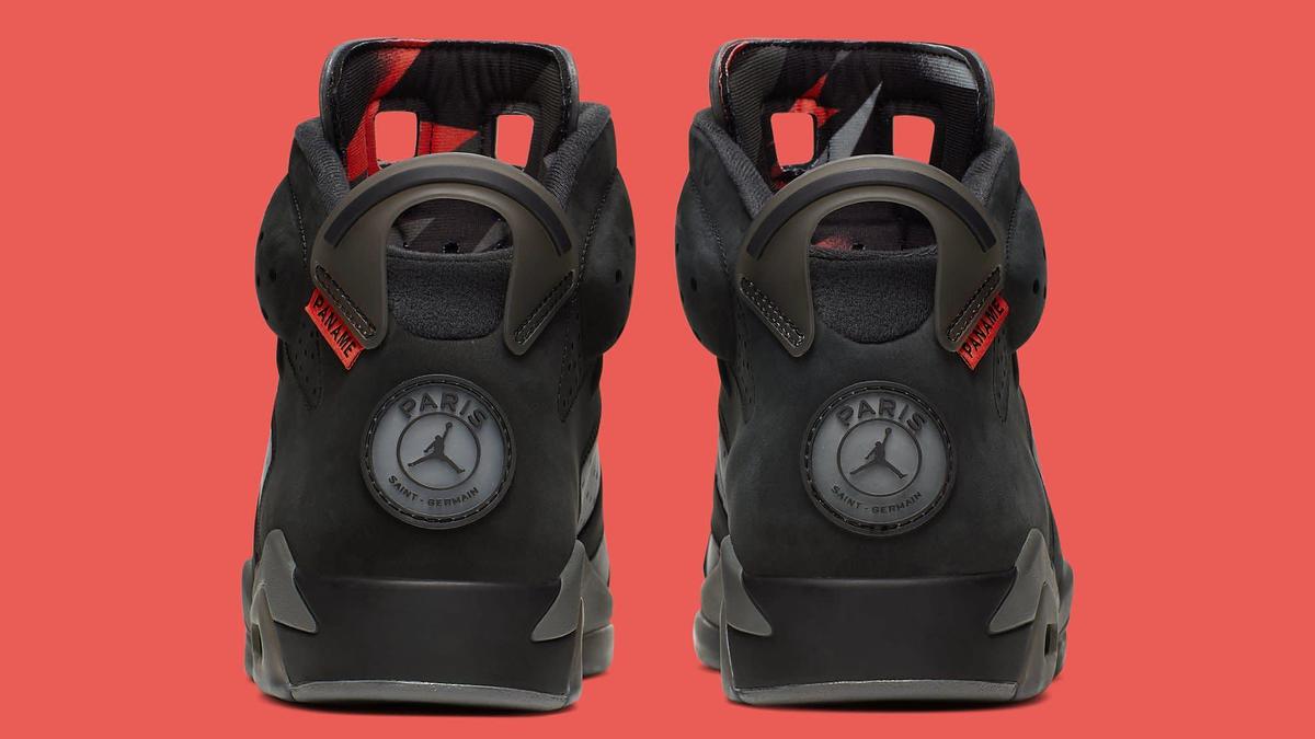 PSG x Air Jordan 6 CK1229 001 (Heel)