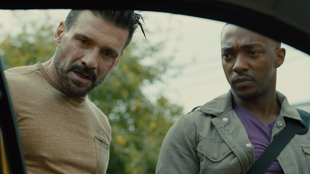 Frank Grillo and Anthony Mackie in Netflix's 'Point Blank'