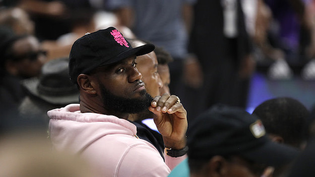 LeBron James attends the BIG3 Championship.
