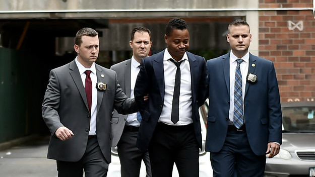 Actor Cuba Gooding Jr. is seen after turning himself in to the New York police