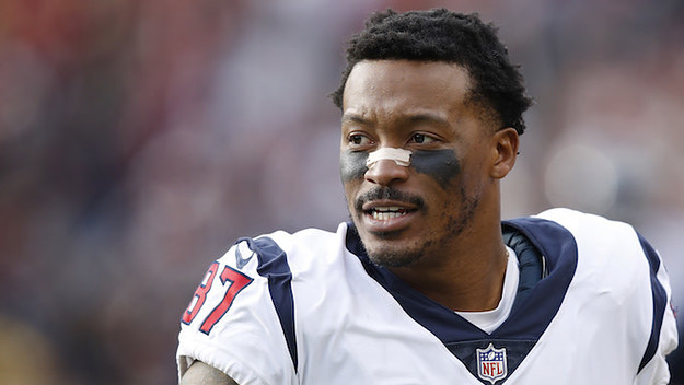 Demaryius Thomas looks on during the game against the Washington Redskins.