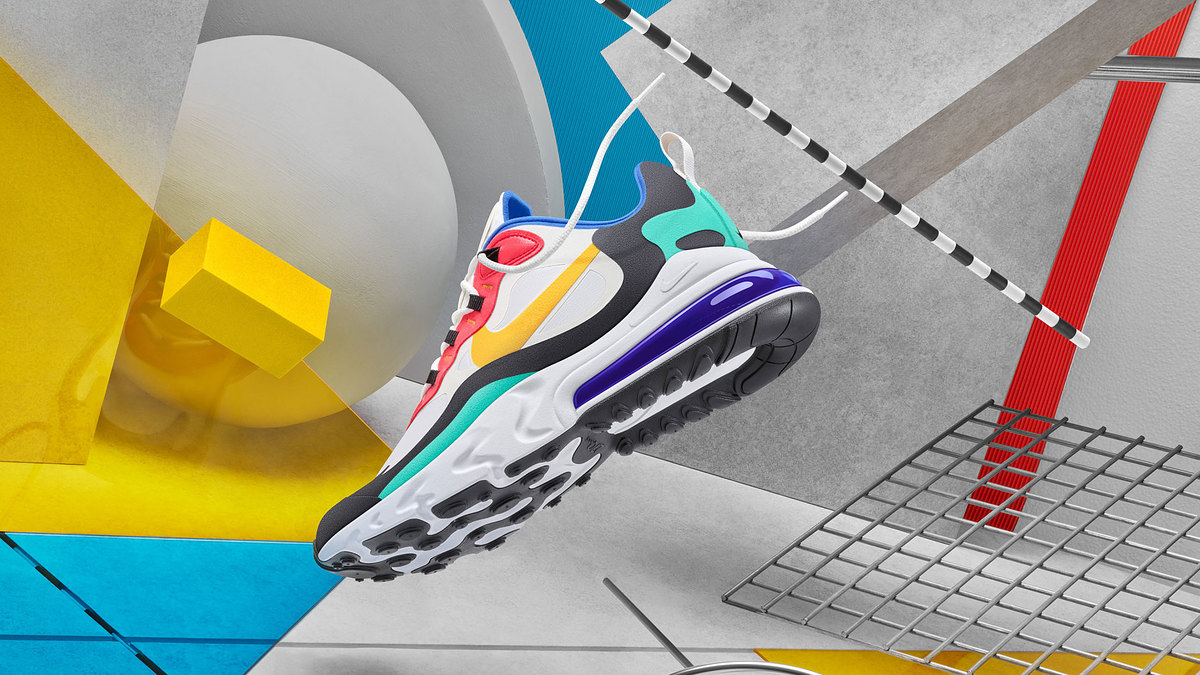 Nike Air Max 270 React 'Bauhaus' (Stylized)
