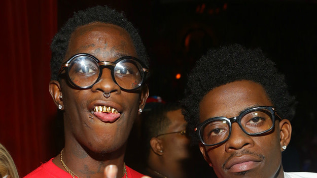 Young Thug and Rich Homie Quan attend at Opera Gardens