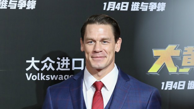 American actor/wrestler John Cena attends the press conference