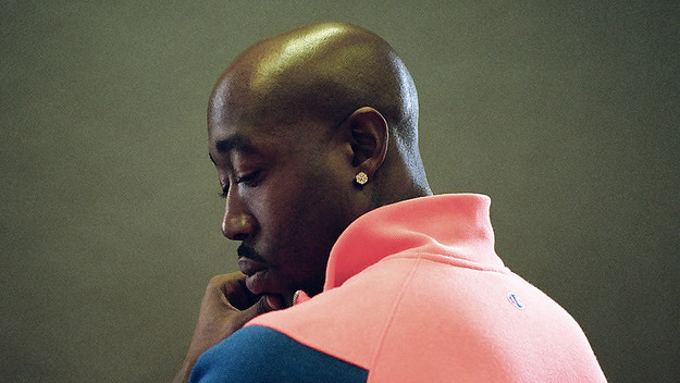 Freddie Gibbs poses for his Complex interview