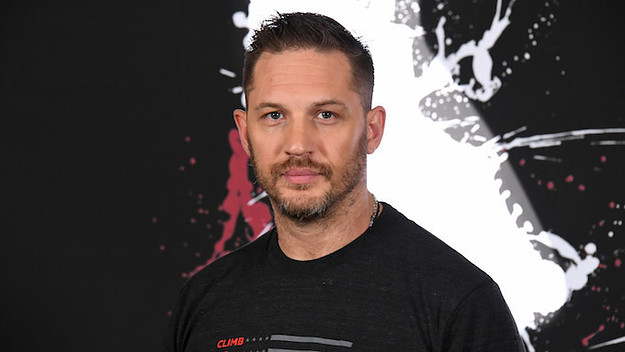 Tom Hardy attends the photo call for Columbia Pictures' "Venom."