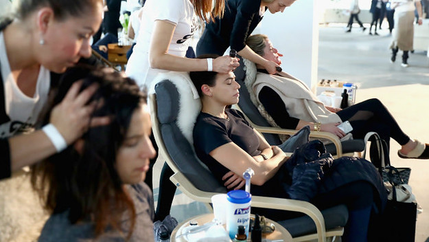Guests getting facials