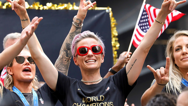 USWNT member and Golden Boot winner Megan Rapinoe