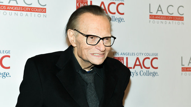 Larry King attends the Los Angeles Community College