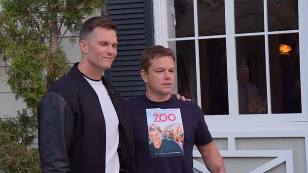Matt Damon and Tom Brady