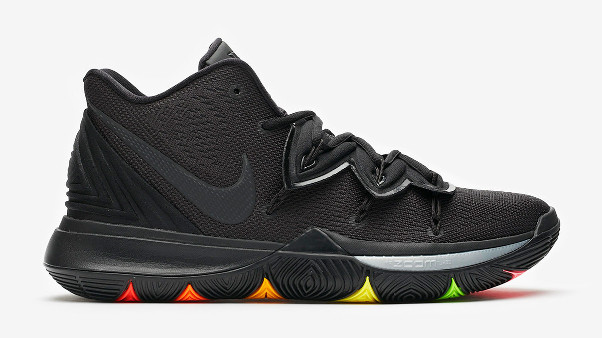 Nike Kyrie 5 Black Rainbow Release Date AO2918 001 Profile