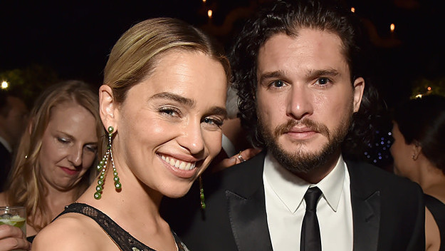 Emilia Clarke and Kit Harington