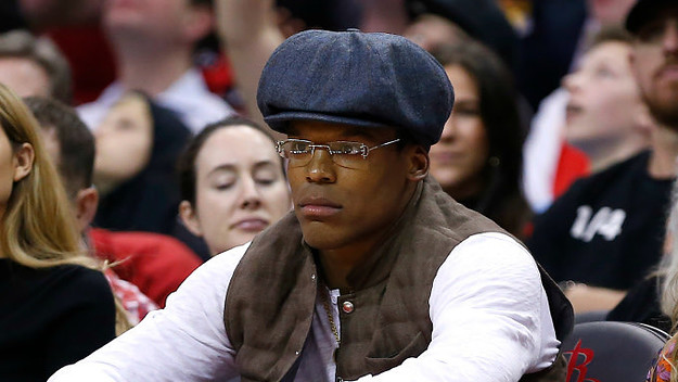 Quarterback Cam Newton of the Carolina Panthers