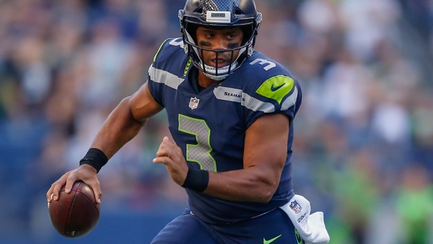 Quarterback Russell Wilson #3 of the Seattle Seahawks