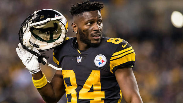 Antonio Brown back when he was still on the Steelers.