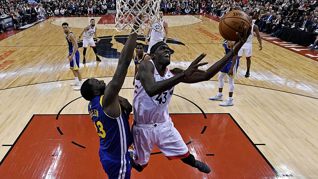 Pascal Siakam Raptors Warriors Game 1 NBA Finals 2019