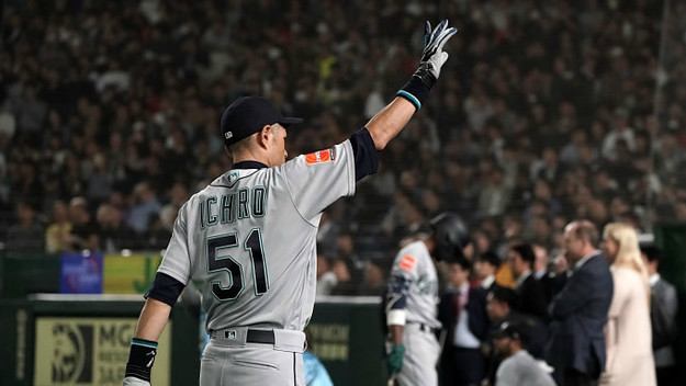 Outfielder Ichiro Suzuki #51 of the Seattle Mariners