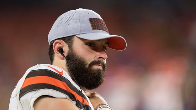 Baker Mayfield Browns Preseason Ear Piece 2018