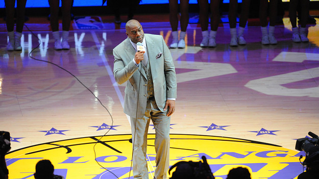 Magic Johnson Lakers Staples Center 2016