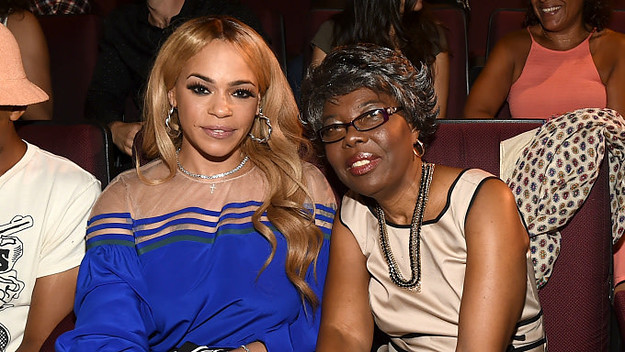 Voletta Wallace and Faith Evans attend the screening
