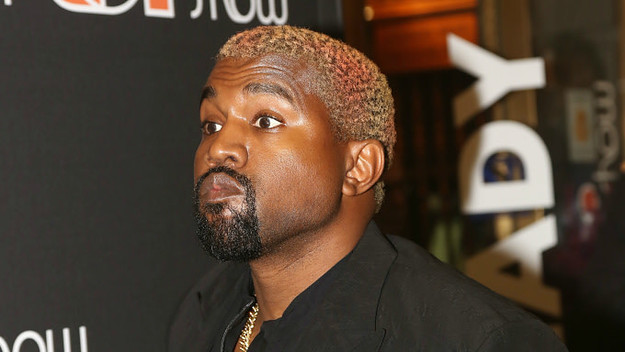 Kanye West poses at the opening night of the new musical 'The Cher Show'