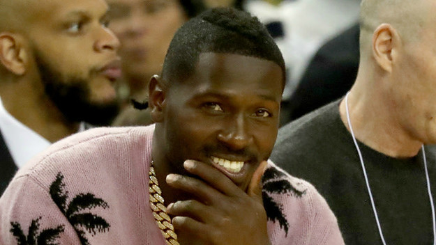 New Oakland Raiders wide receiver Antonio Brown