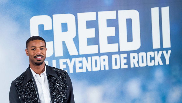 Michael B. Jordan at Creed II Premiere in Spain