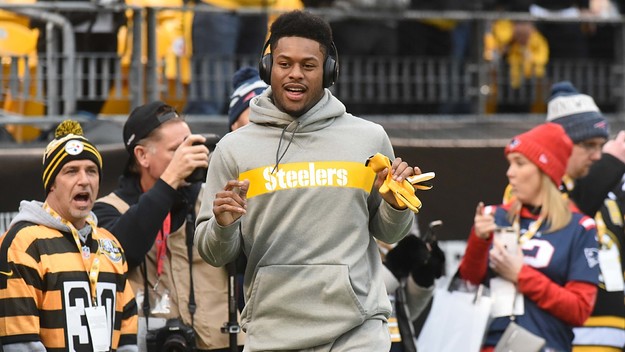 Juju Smith Schuster Warmups Steelers Patriots 2018
