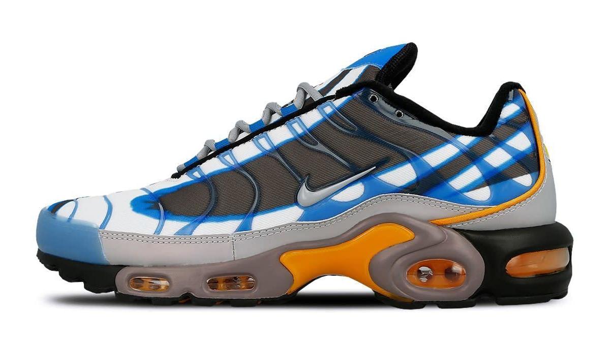 Nike Air Max Plus Premium 'Air Max Deluxe' Photo Blue/Wolf Grey 815995 400 (Lateral)