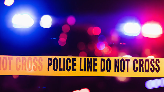 This is a picture of a police line.