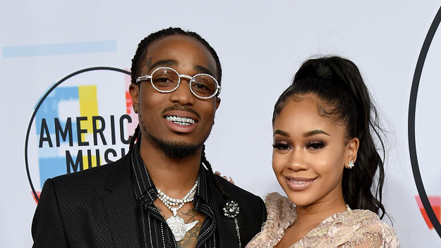 Quavo and Saweetie attend the American Music Awards