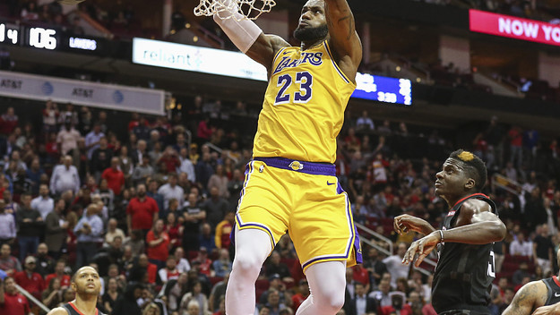 LeBron James Dunk Lakers Rockets Dec 2018