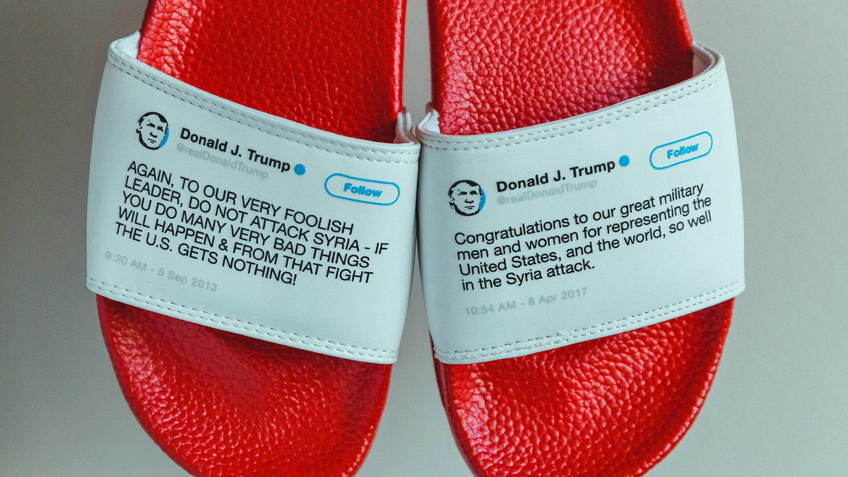 President Donald Trump Flip Flops