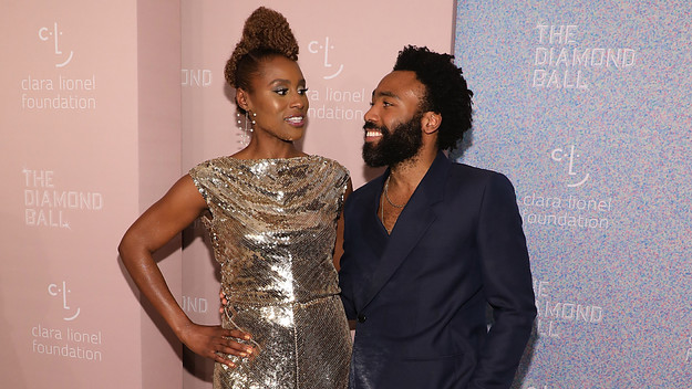 Issa Rae and Donald Glover attend the 2018 Diamond Ball