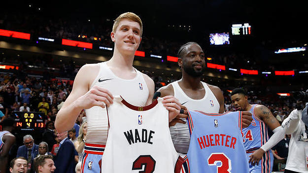 Kevin Huerter and Dwyane Wade