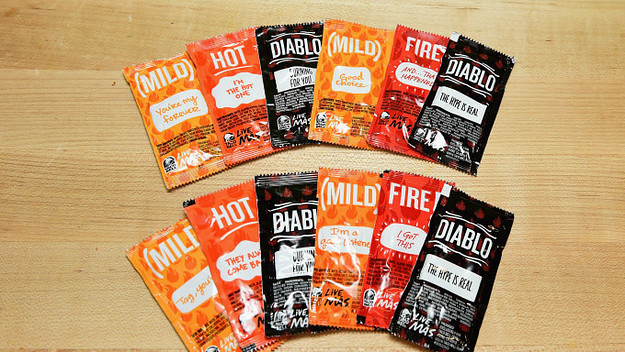 Taco Bell's iconic sauce packets