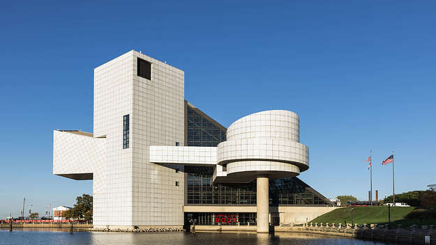 This is a photo of the Rock & Roll Hall of Fame.