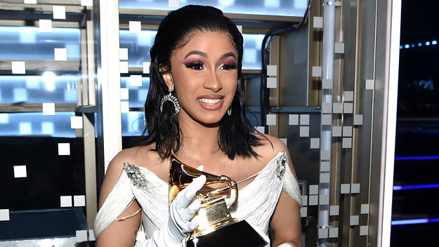 Cardi B backstage during the 61st Annual GRAMMY Awards at Staples Center
