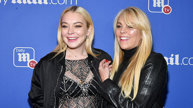 Dina and Linsday Lohan in New York