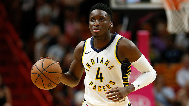 Victor Oladipo #4 of the Indiana Pacers.