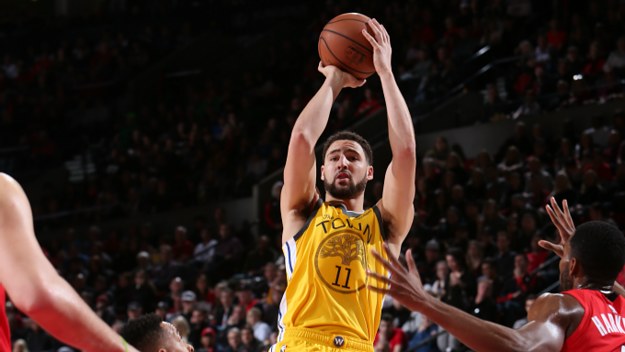 Klay Thompson the Portland Trailblazers