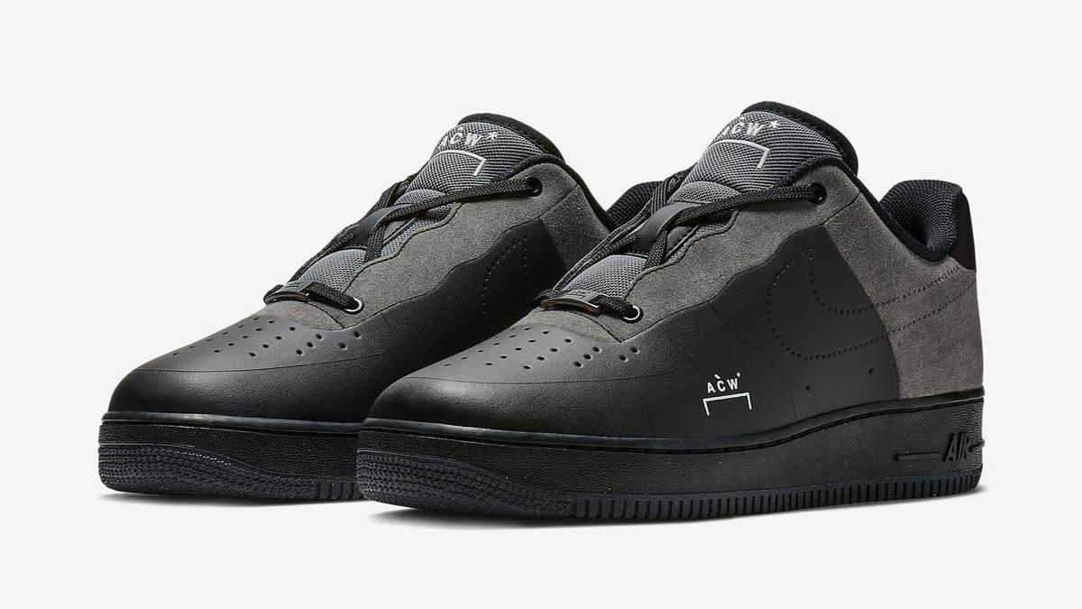 A Cold Wall* x Nike Air Force 1 Black/Dark Grey/White (Pair)