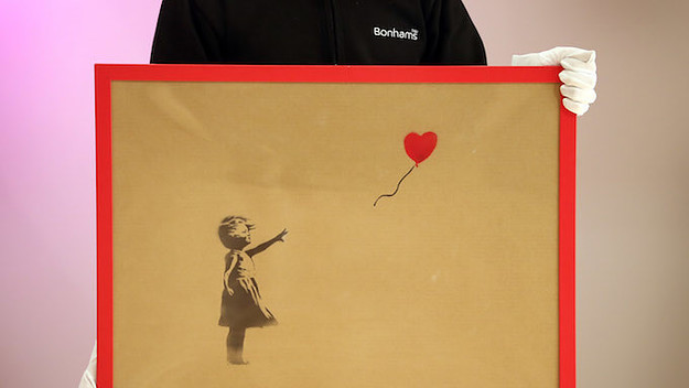 Rendition of 'Girl with a Balloon' in London