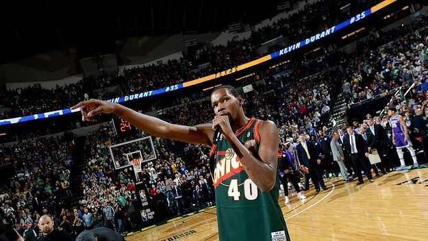 kevin durant sonics jersey